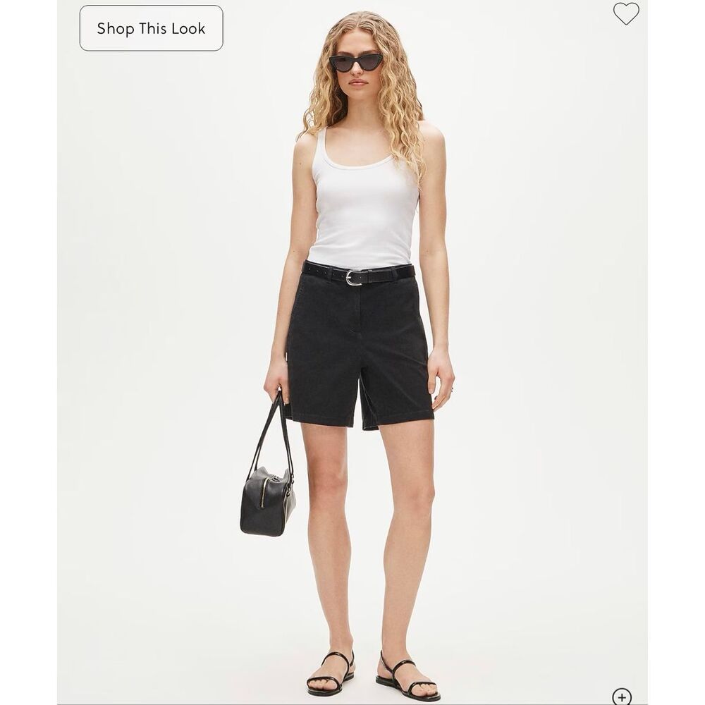 J. Crew 7" heritage chino short Black NWT size 10